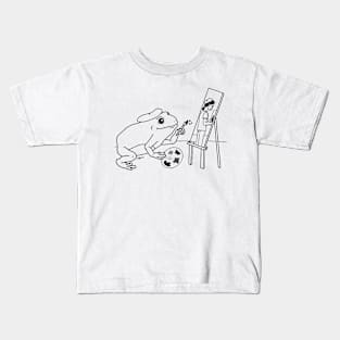 Painter Frog Kids T-Shirt